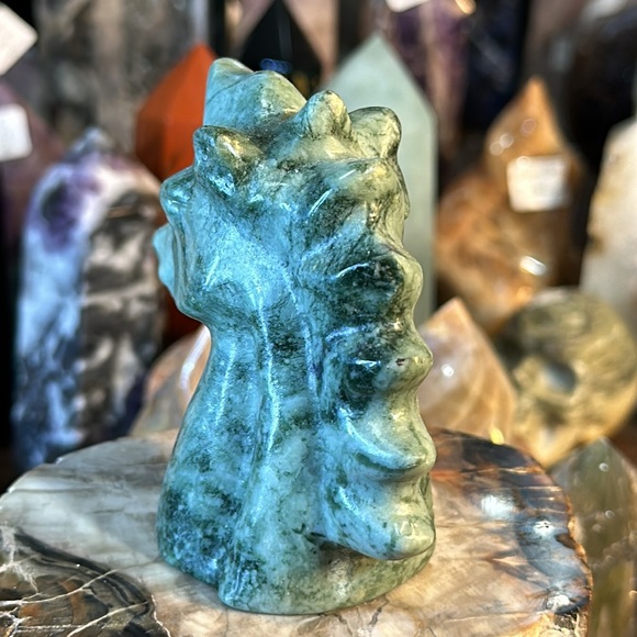 🎄SALE🎄Green Jade Unicorn Carving! - Picture 5 of 7